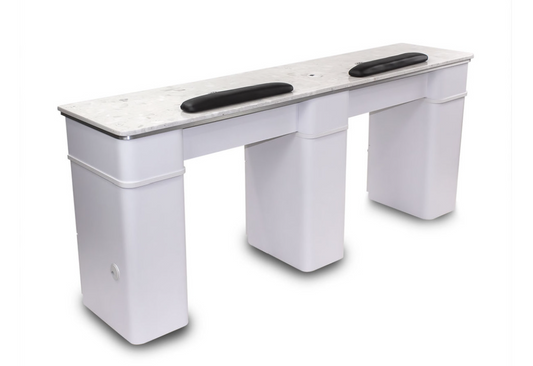 Sonoma Double Manicure Table with Spacious Worktop