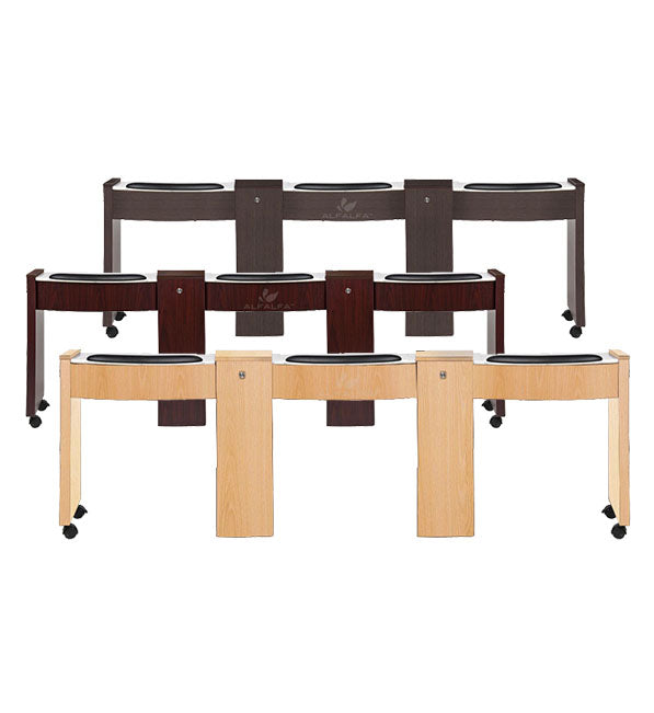 Efficient Nail Table with Multiple Workstations