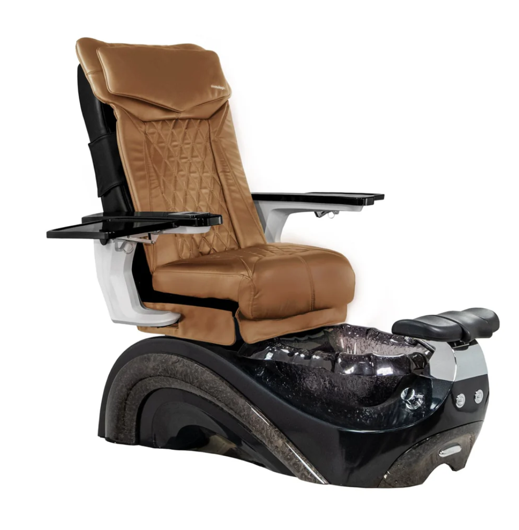 High-end PERLA Pedicure Spa with DX Chair Top showcasing elegant features