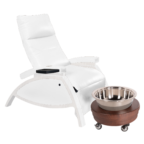 ZG Dream™ Lounger Pedicure Package with Silver Bowl & Pedi Roll Up by Continuum