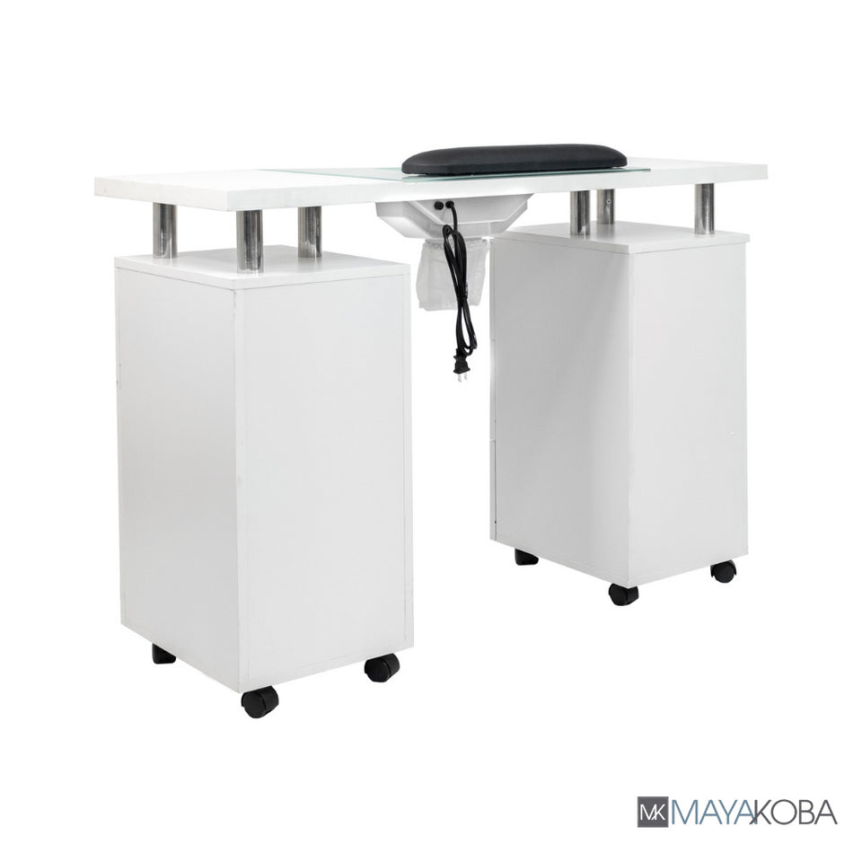 Durable and versatile Glasglow II Manicure Table - Perfect for busy nail technicians