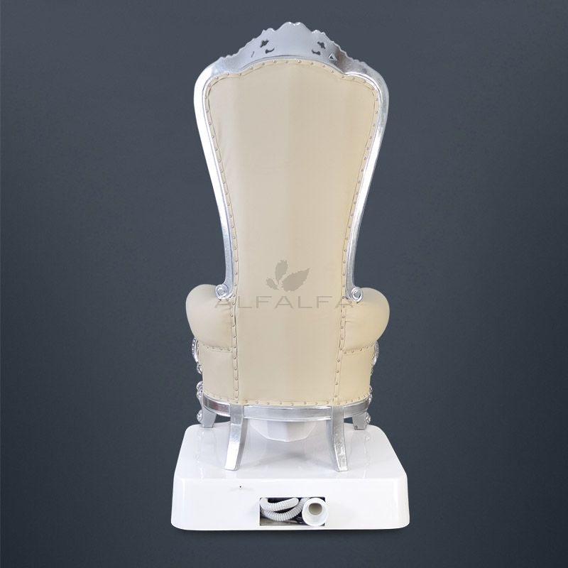 Experience Opulence: Royal White Pearl Pedispa Chair for Blissful Relaxation