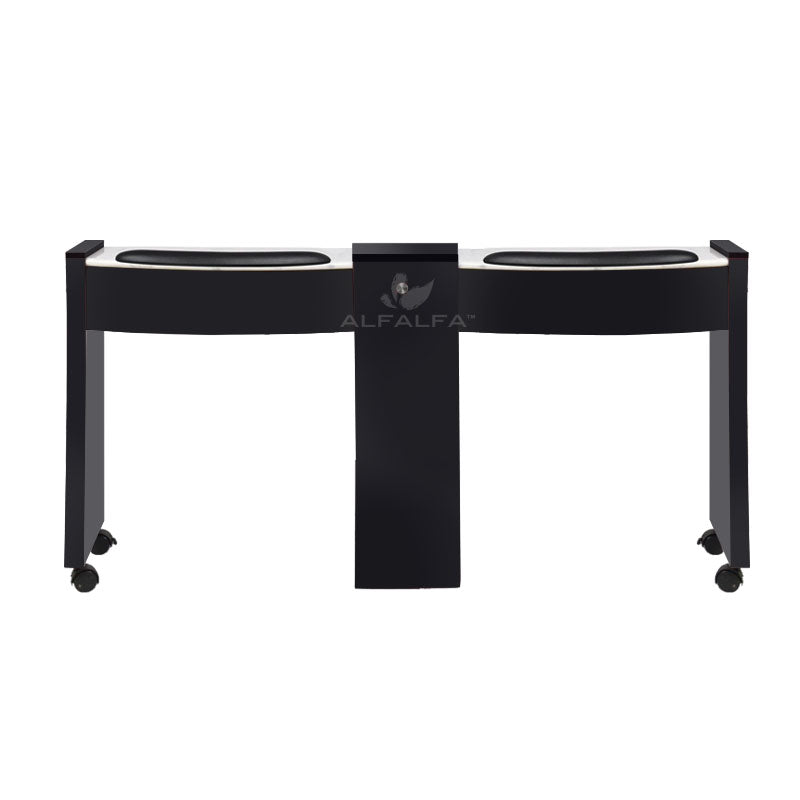 Classic Space Saver Double Nail Table - Efficient Space Utilization