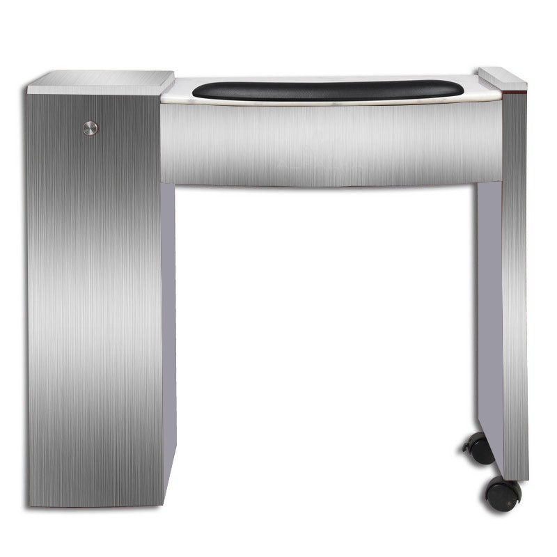 Elegant Classic Space Saver Single Nail Table - Enhance your salon's aesthetic with this timeless design