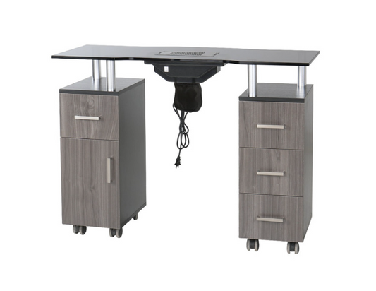 Glasglow Manicure Table - Stylish and functional workstation for professional nail services