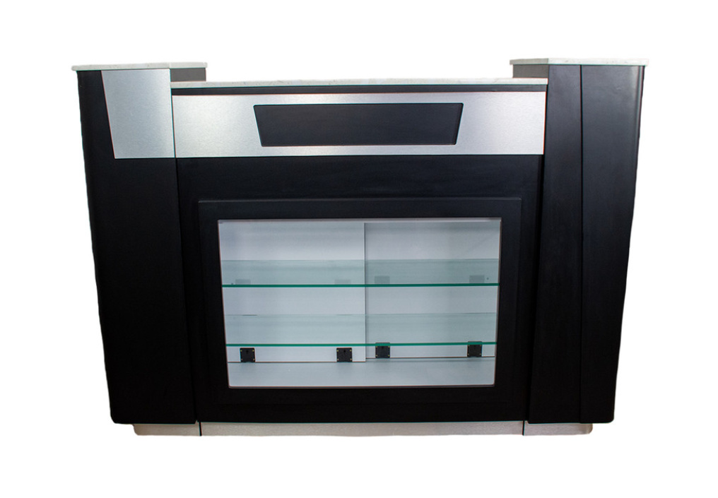 SONOMA II Reception Table with Display - Elegant and functional reception desk for your salon