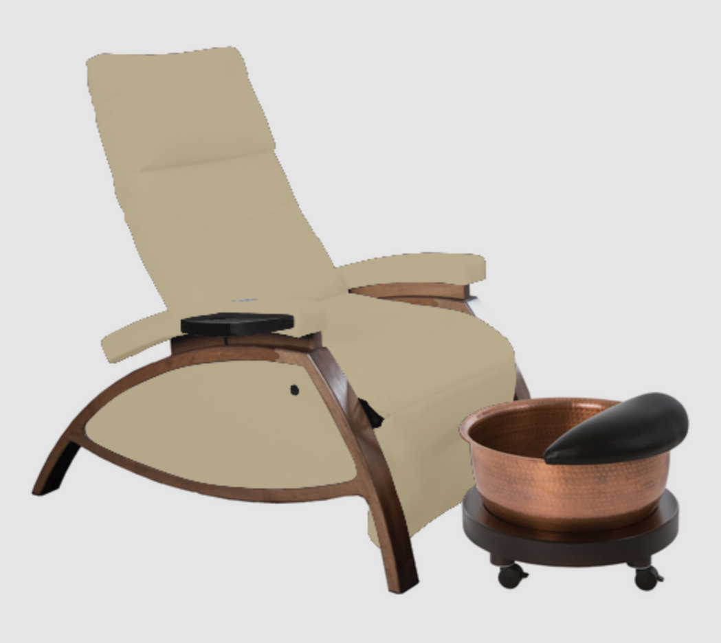 ZG Dream™ Lounger Pedicure Package with Copper Bowl & Pedi Roll Up by Continuum