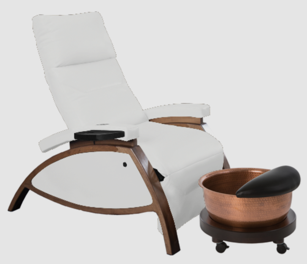 ZG Dream™ Lounger Pedicure Package with Copper Bowl & Pedi Roll Up by Continuum