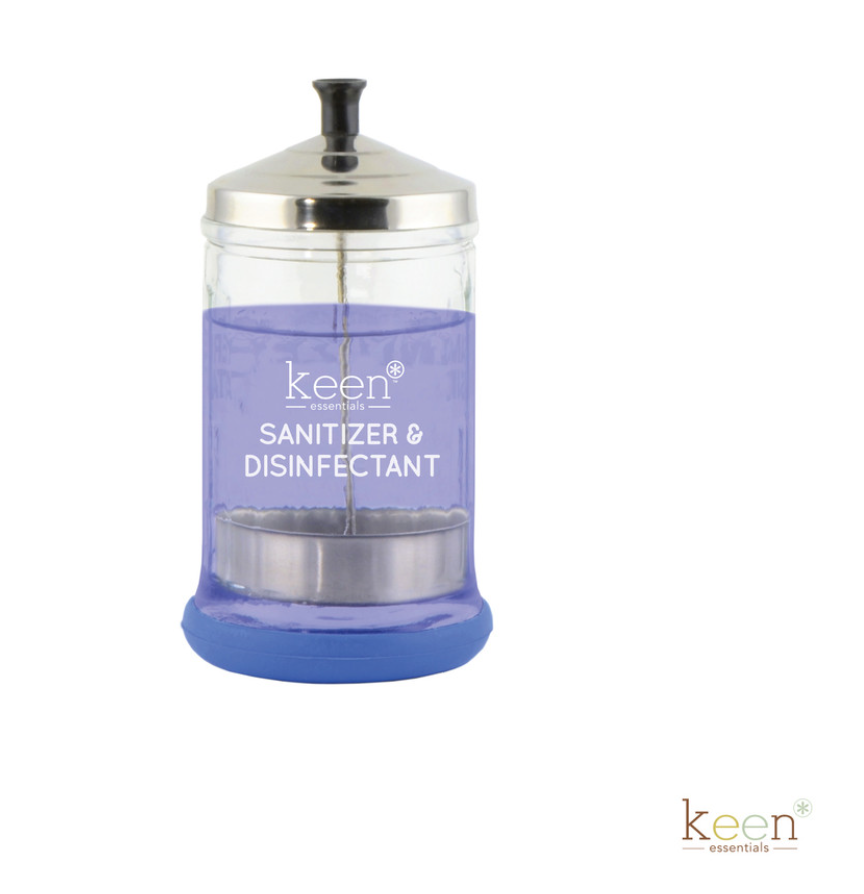 Heavy Duty Sanitizer & Disinfectant Jar 21oz - Convenient and hygienic storage container