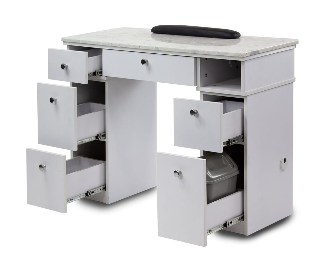 Functional Sonoma Manicure Table with Ample Storage Space