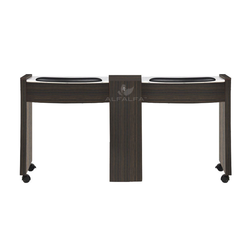 Classic Space Saver Double Nail Table - Luxury and Functionality