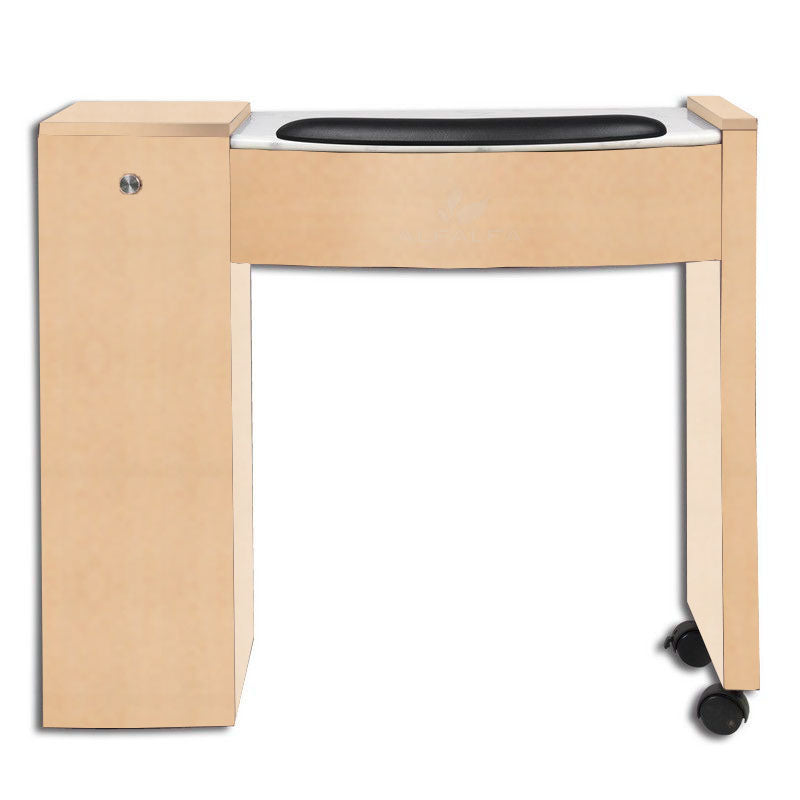 Classic Space Saver Single Nail Table - Efficient and stylish workstation for nail artists