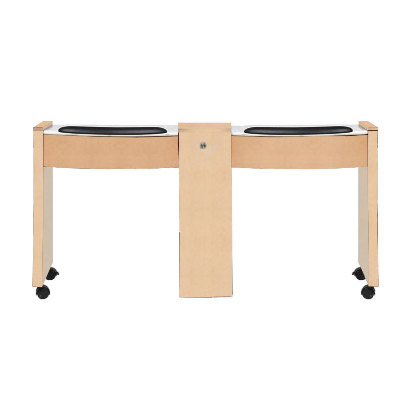 Classic Space Saver Double Nail Table - Stylish and Practical