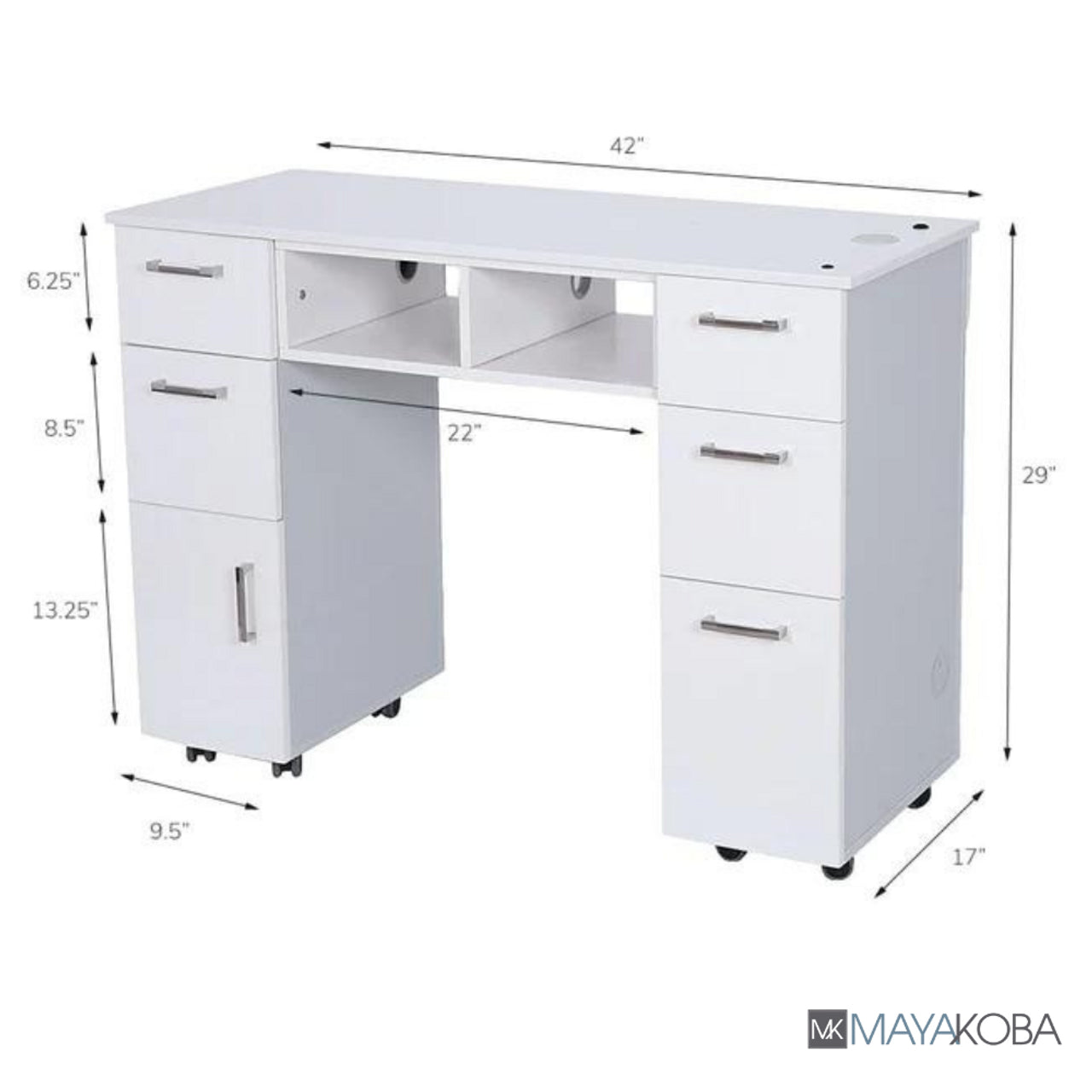 Seneca Manicure Nail Table by Mayakoba