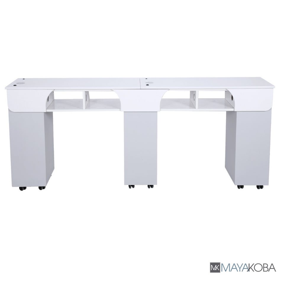 Seneca Double Manicure Table - Professional-grade manicure table for a luxurious experience