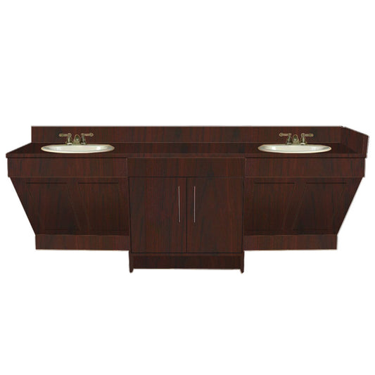 Contemporary Double Sink Cabinet for Spa Salon - Stylish and Functional Salon Furniture