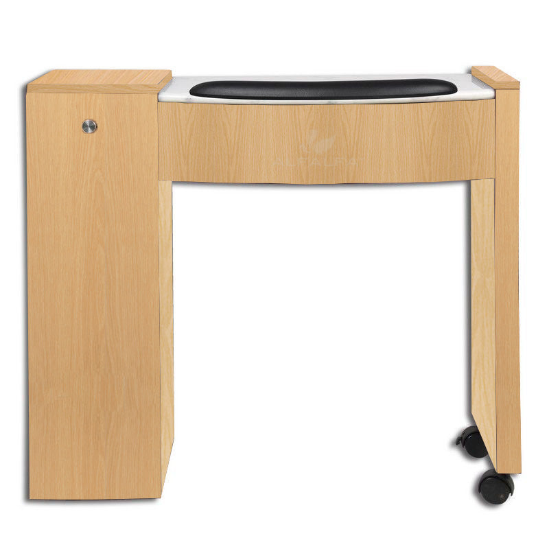 Compact Classic Space Saver Single Nail Table - Perfect for small salon spaces