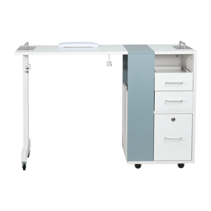 Taylor Foldable Manicure Table - Enhance your nail salon with this practical and stylish table