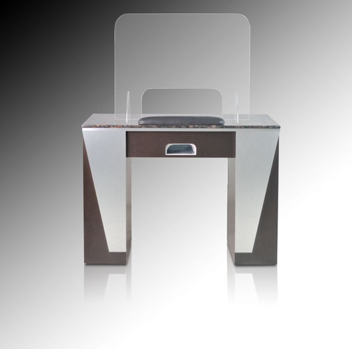 Contemporary Reception Counter Acrylic Screen for Spa Salon - Modern and Sleek Design