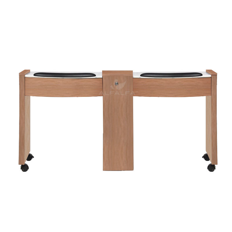 Classic Space Saver Double Nail Table - Professional Nail Technician's Choice