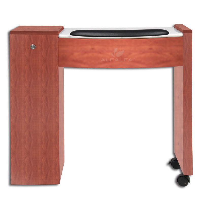 Elegant Classic Space Saver Single Nail Table - Enhance your salon's ambiance with this classic design