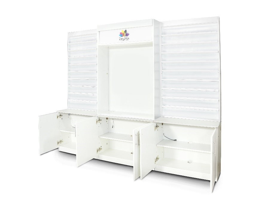 DreaMau Machine Cabinet - Set Of 3 Display - White by Alfalfa