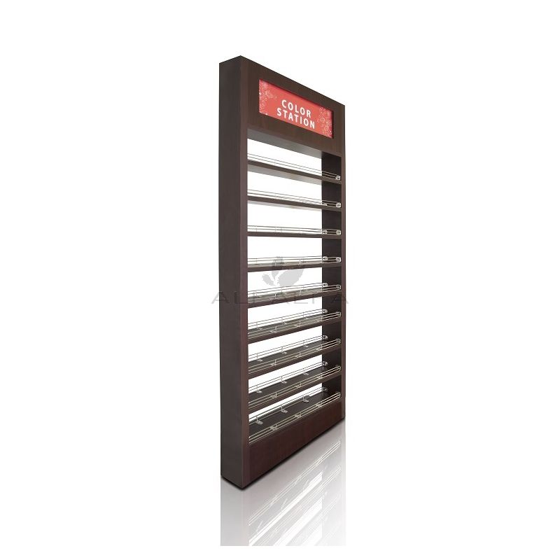 Durable Wooden Polish Wall Rack - Showcase Your Collection with Style