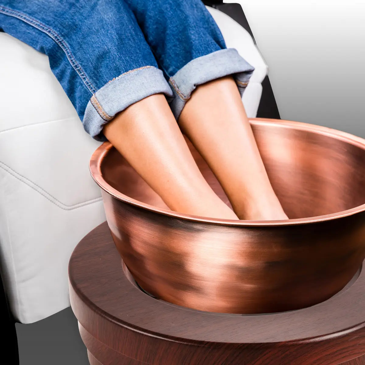 Stainless Steel Pedicure Bowl with Massage Jets - Spa-like Experience at Home