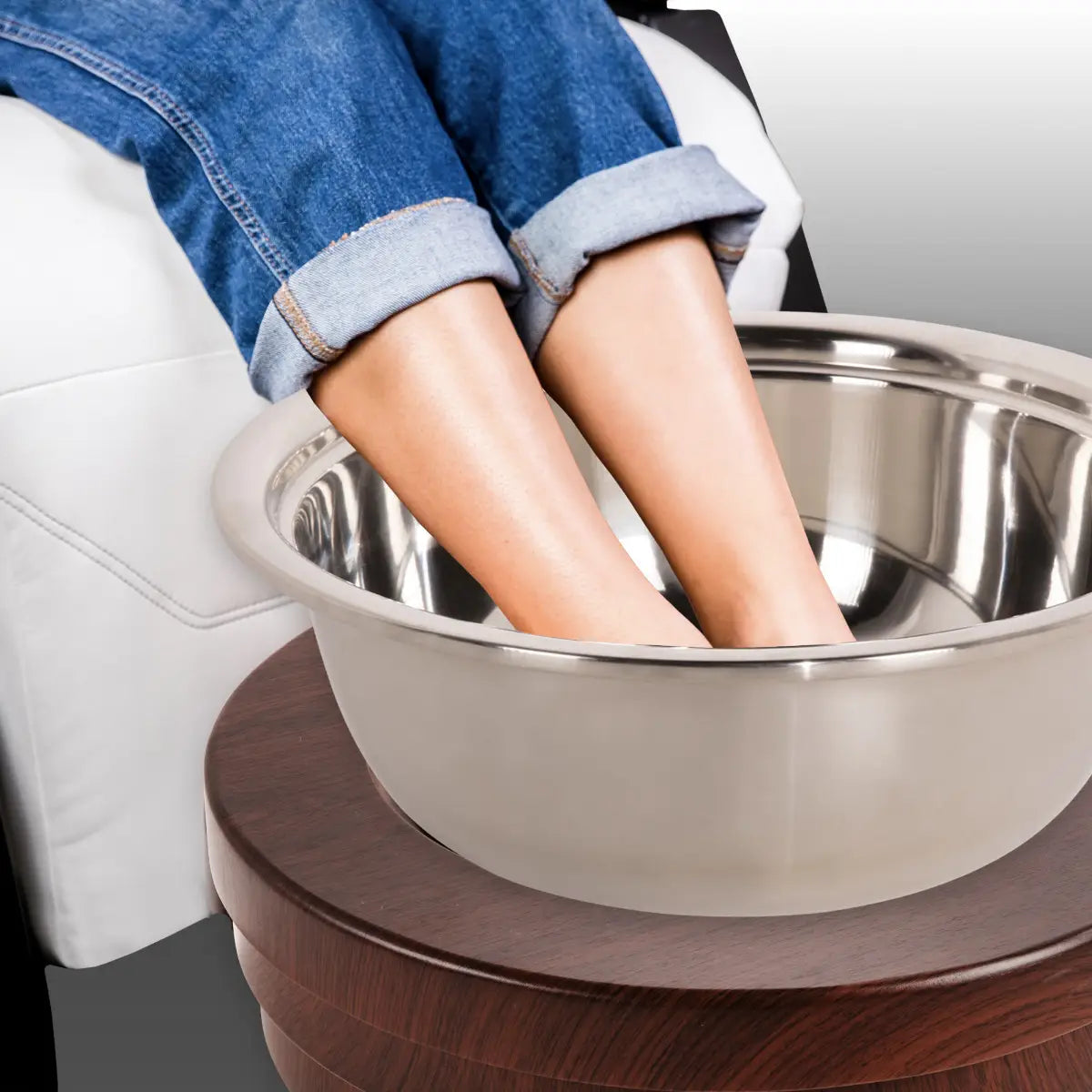 Pedicure Bowls with Roll-Up, Footrest, Lid & Leash by Continuum