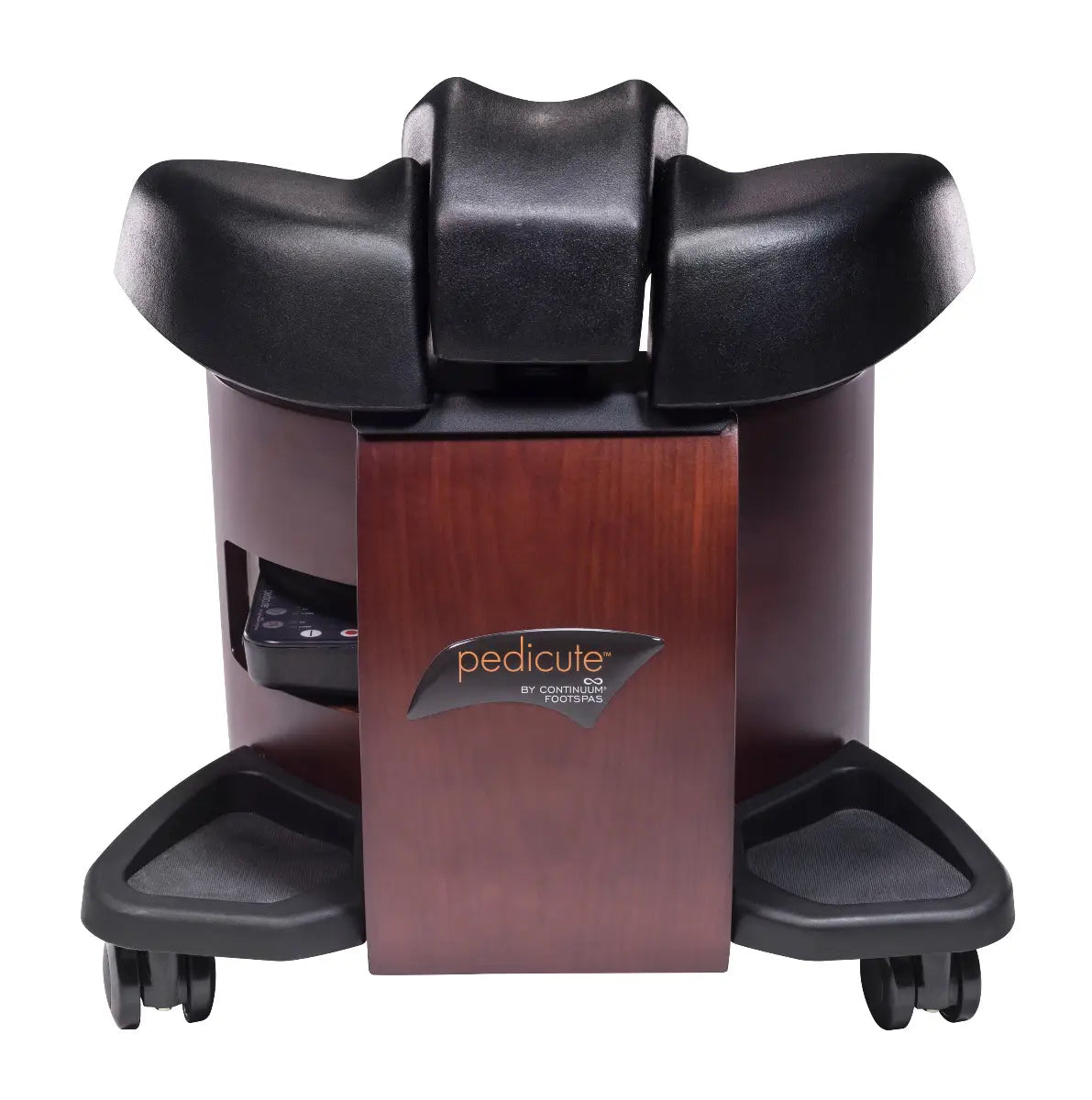 Continuum PEDICUTE Portable Pedi Spa - Three levels of vibration for a soothing pedicure experience.