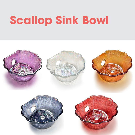 Scallop Sink Bowl - Elegant and Unique Bathroom Fixture