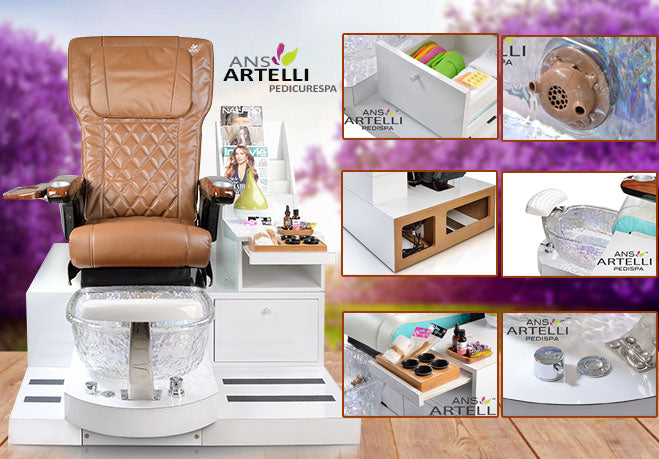 Artelli Pedicure Spa Chair with comfortable cushioning