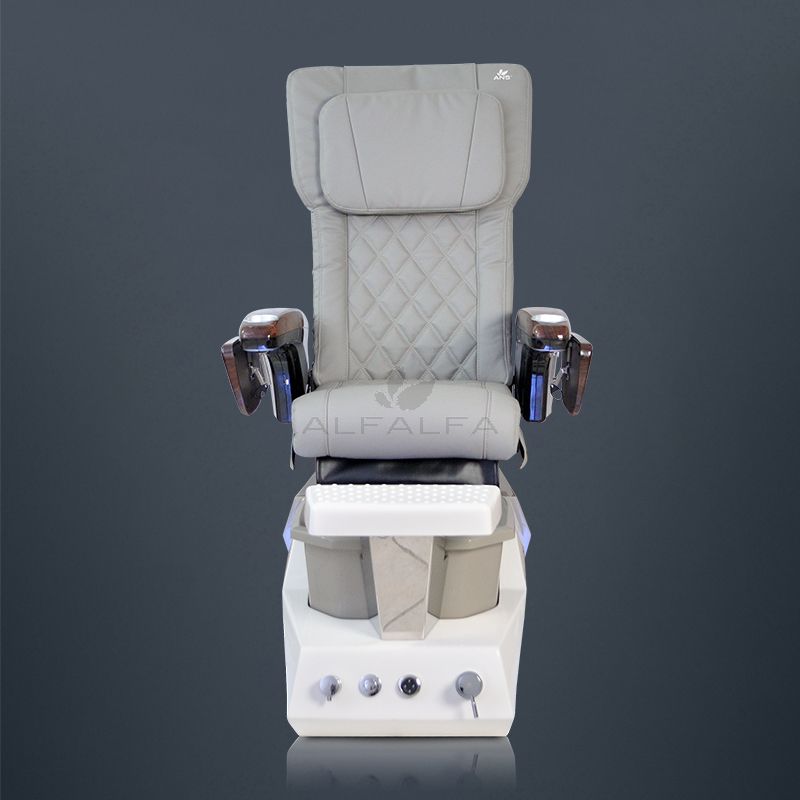 Elegant Pearl Pedicure Spa Chair in Royal White - Relax in Style