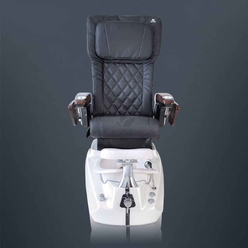 Elegant Pearl Pedicure Spa Chair in Royal White - Relax in Style