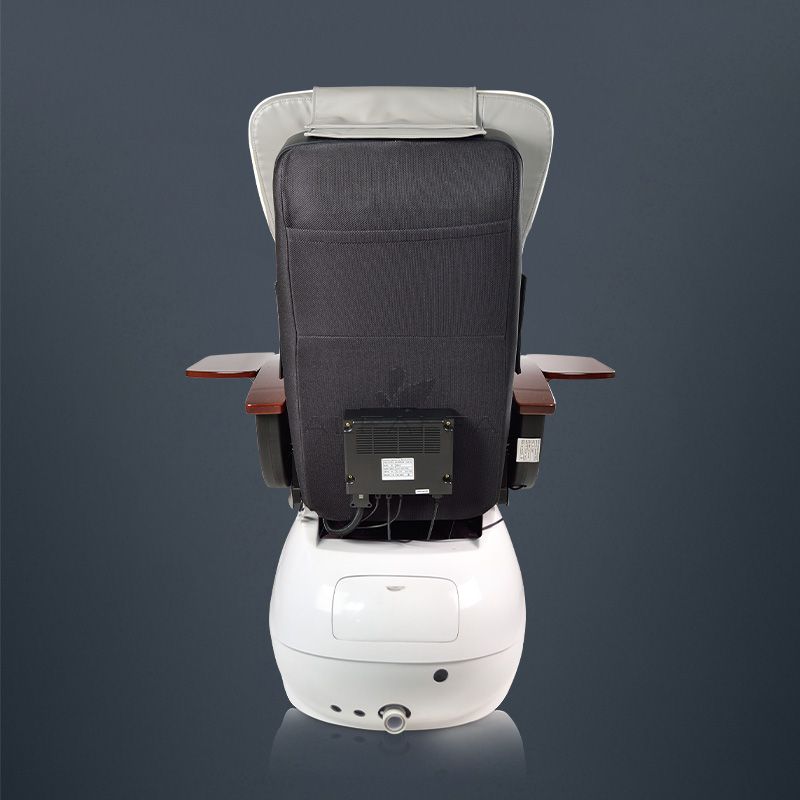 Pamper Yourself with the Royal White Pearl Pedicure Spa Chair