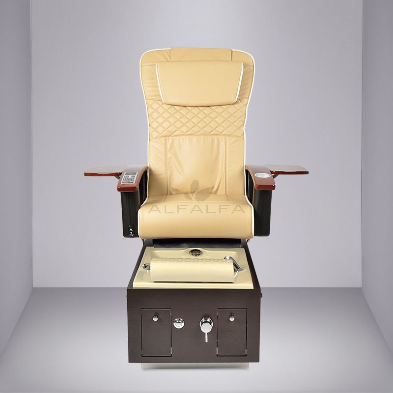 Elegant Pearl Pedicure Spa Chair in Royal White - Relax in Style