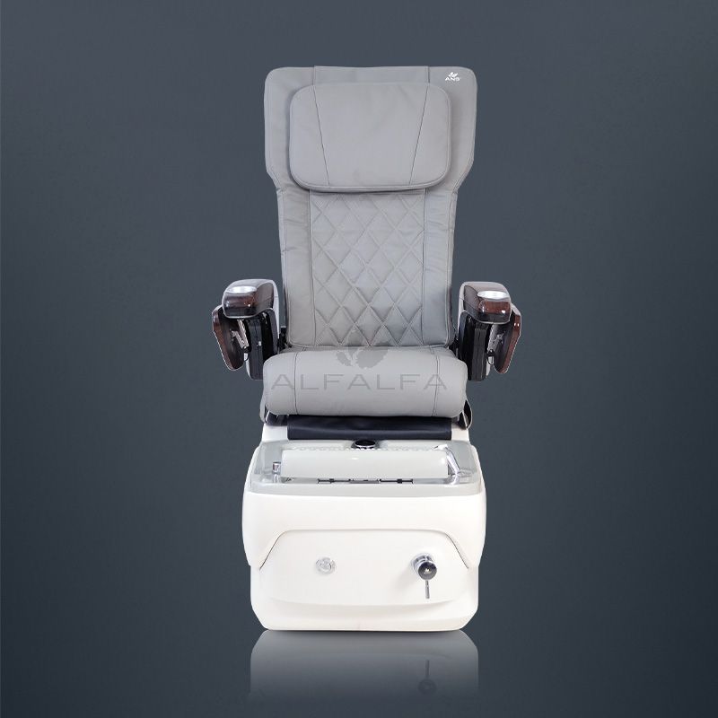 Elegant Pearl Pedicure Spa Chair in Royal White - Relax in Style