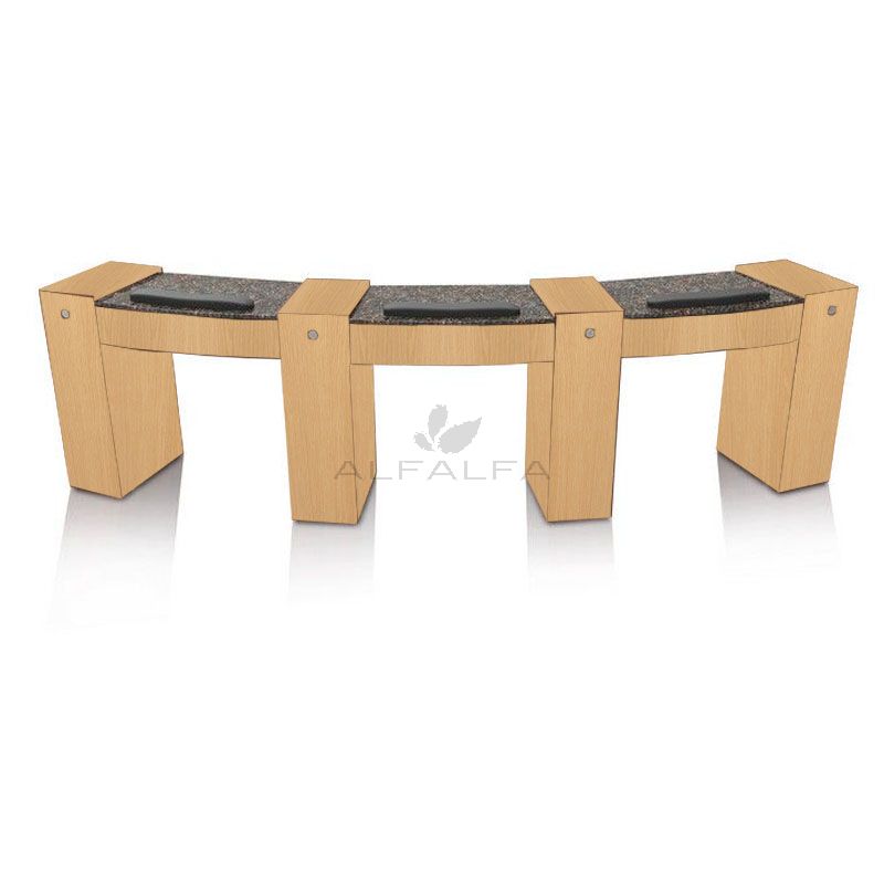 Classic Eclipse Double Nail Table - Functional and efficient nail station