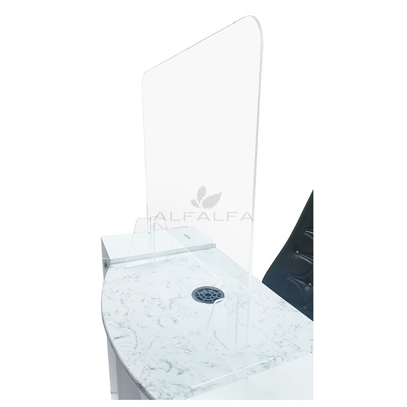 Table Acrylic Protective Screen - 23 inches - Enhance Safety and Hygiene in Your Spa Salon