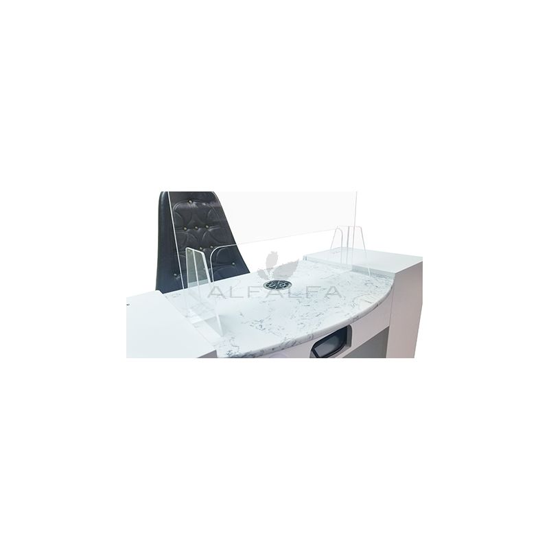 Table Acrylic Protective Screen - 23 inches - Easy to Clean and Maintain in Spa Salon