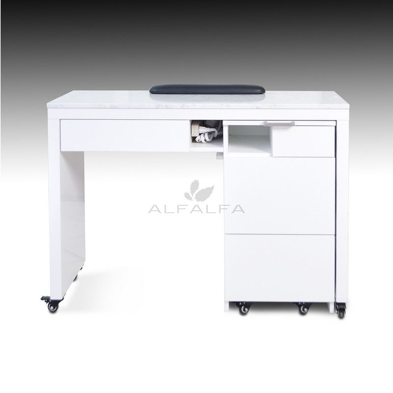Midori Nail Table 2-in-1 with PediCart - Compact Design