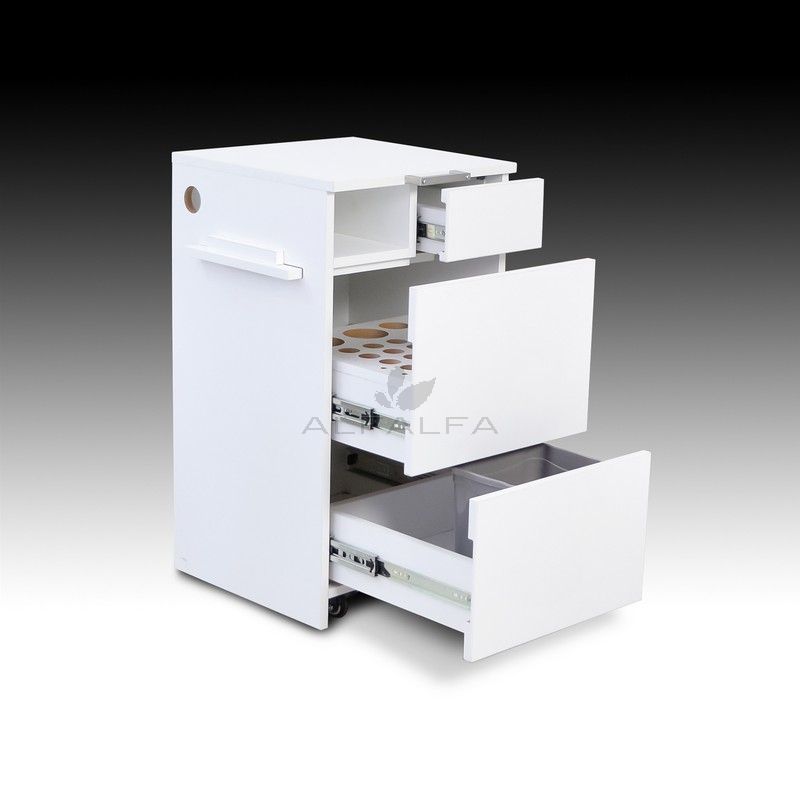 Midori Nail Table 2-in-1 with PediCart - Enhanced Mobility
