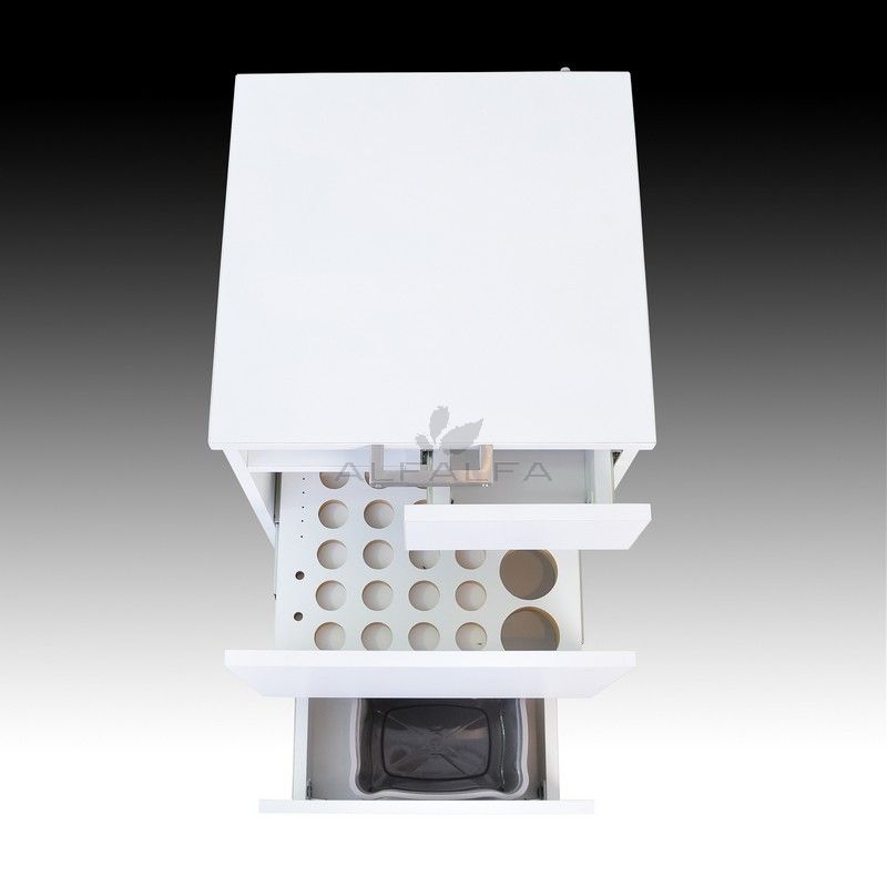 Midori Nail Table 2-in-1 with PediCart - Sleek and Professional