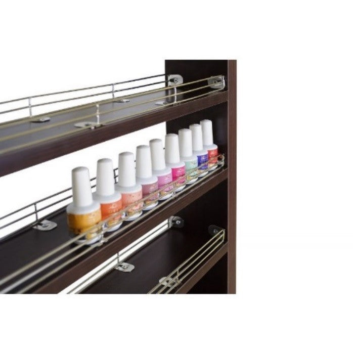 Versatile Wooden Polish Stand Rack - Organize and Display Your Favorite Nail Lacquers