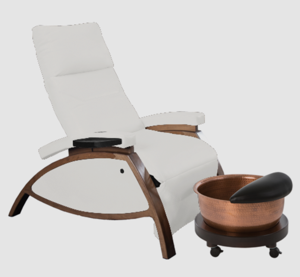 ZG Dream™ Lounger Pedicure Package with Copper Bowl & Pedi Roll Up by Continuum