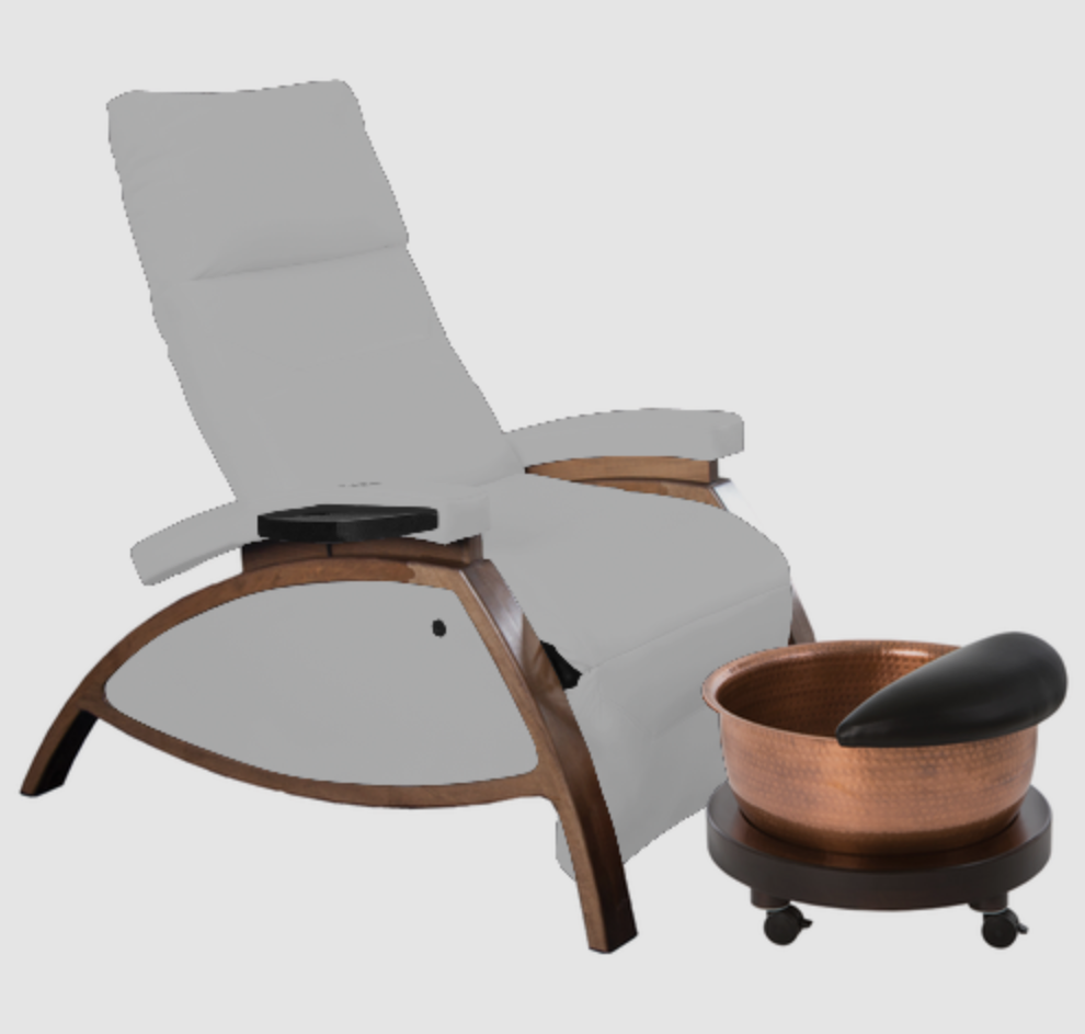 ZG Dream™ Lounger Pedicure Package with Copper Bowl & Pedi Roll Up by Continuum