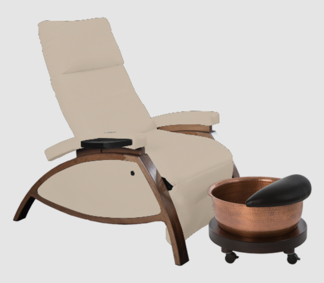 ZG Dream™ Lounger Pedicure Package with Copper Bowl & Pedi Roll Up by Continuum