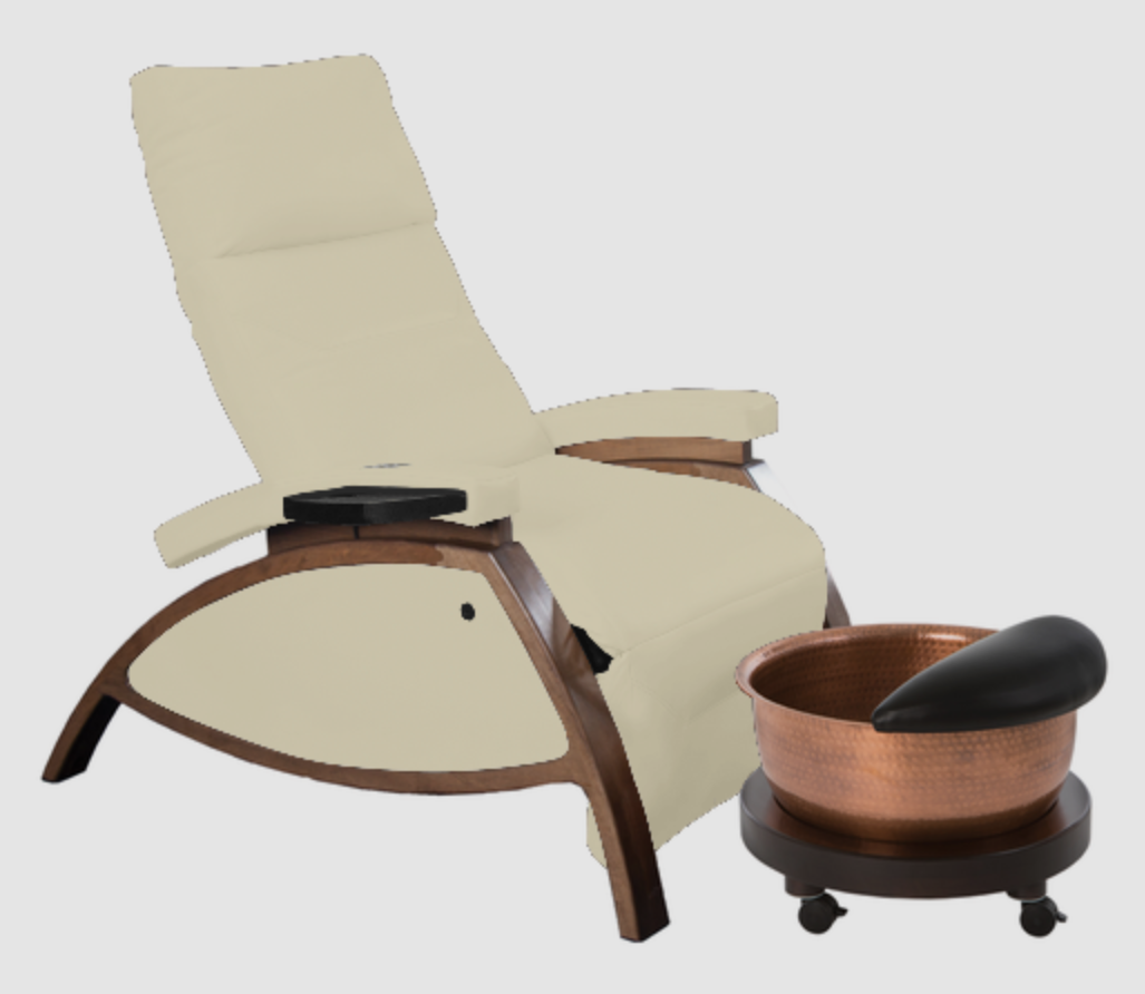 ZG Dream™ Lounger Pedicure Package with Copper Bowl & Pedi Roll Up by Continuum