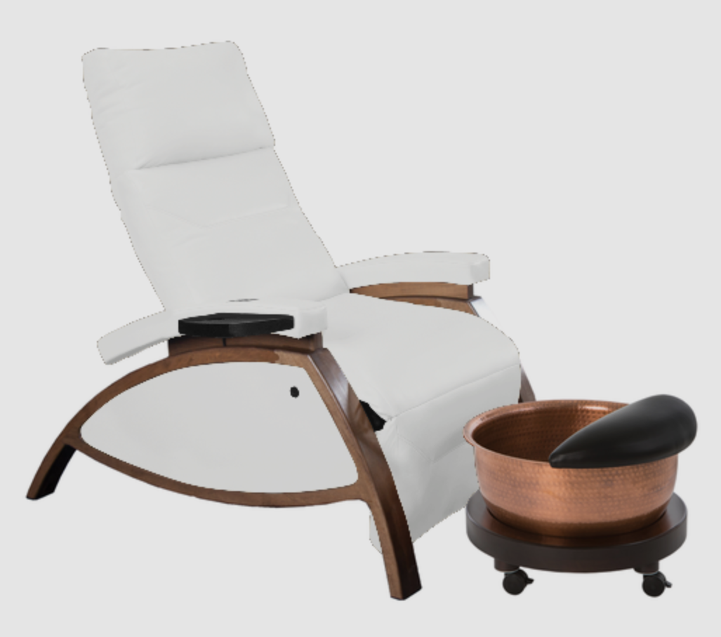 ZG Dream™ Lounger Pedicure Package with Copper Bowl & Pedi Roll Up by Continuum